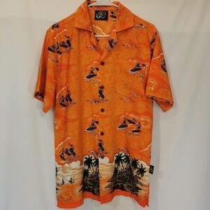 Uluwatu Hawaiian Short Sleeve Casual Button Down Shirt - Sz S